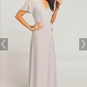 Show Me Your Mumu Dove Gray Bridesmaid Dress